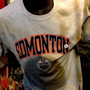 Edmonton oilers grey tee